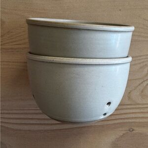 Set of Two Hearth and Hand Magnolia Mini Berry Fruit Stoneware Bowls